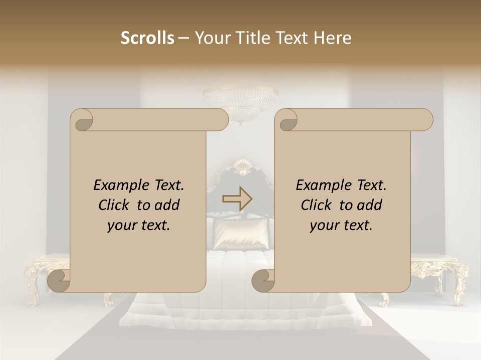 Bedroom Interior Texture Room PowerPoint Template