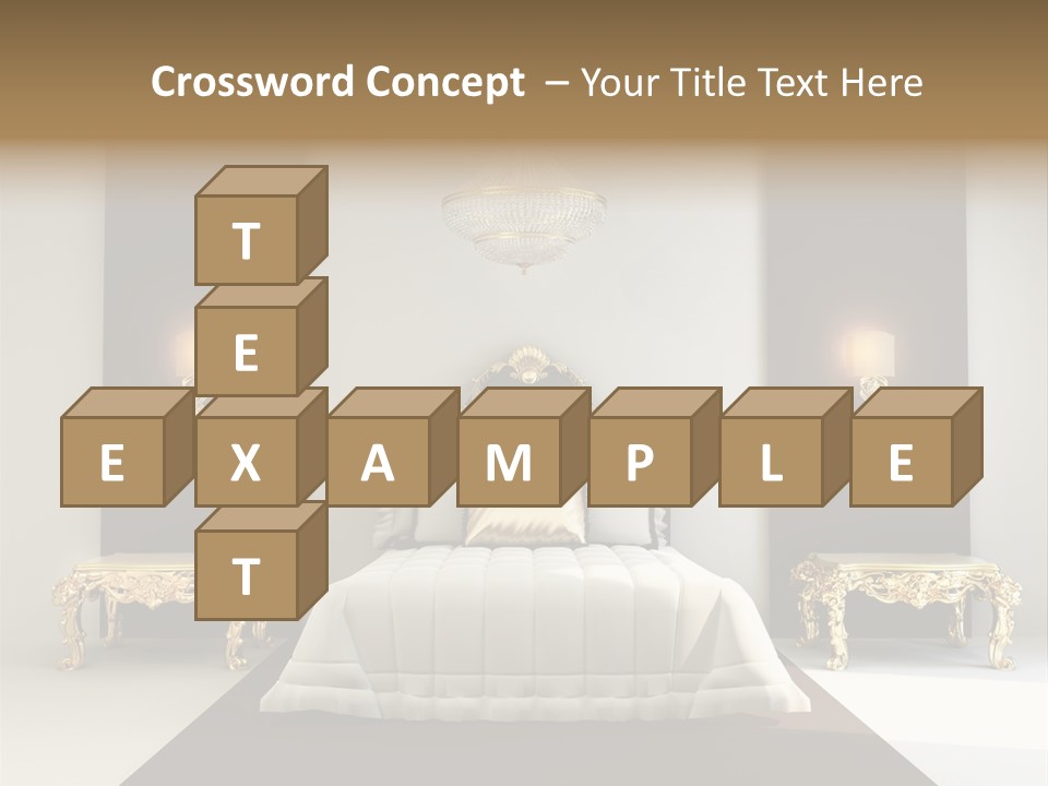 Bedroom Interior Texture Room PowerPoint Template