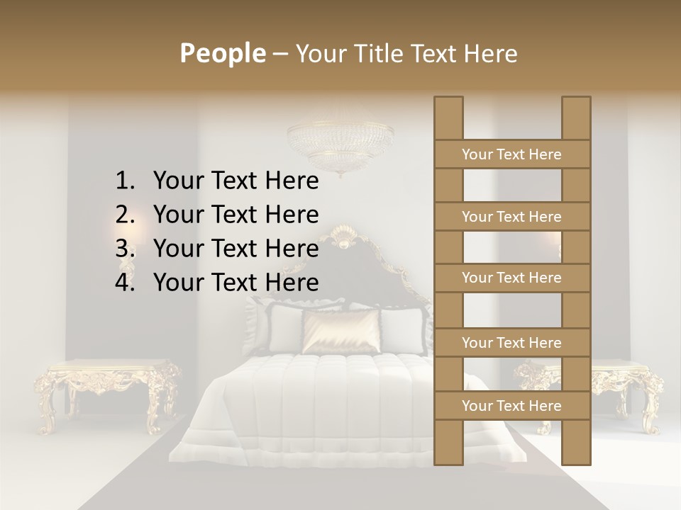 Bedroom Interior Texture Room PowerPoint Template