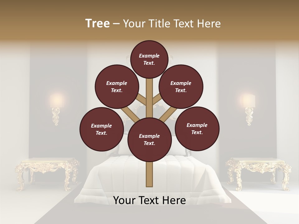 Bedroom Interior Texture Room PowerPoint Template