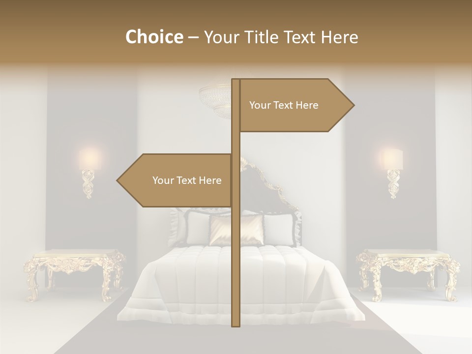 Bedroom Interior Texture Room PowerPoint Template