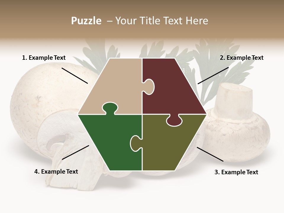 Isolated On White Brown Healthy Eating PowerPoint Template