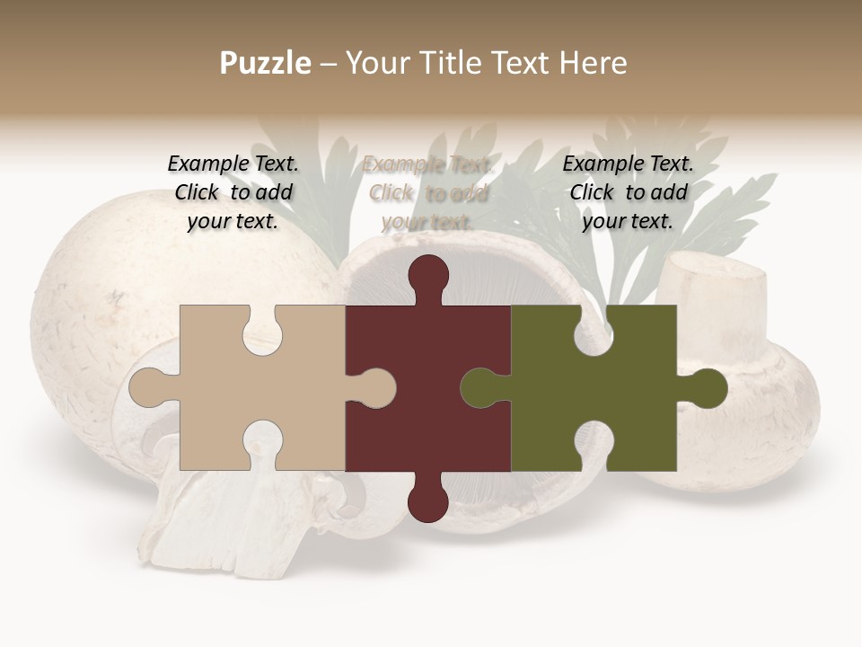 Isolated On White Brown Healthy Eating PowerPoint Template