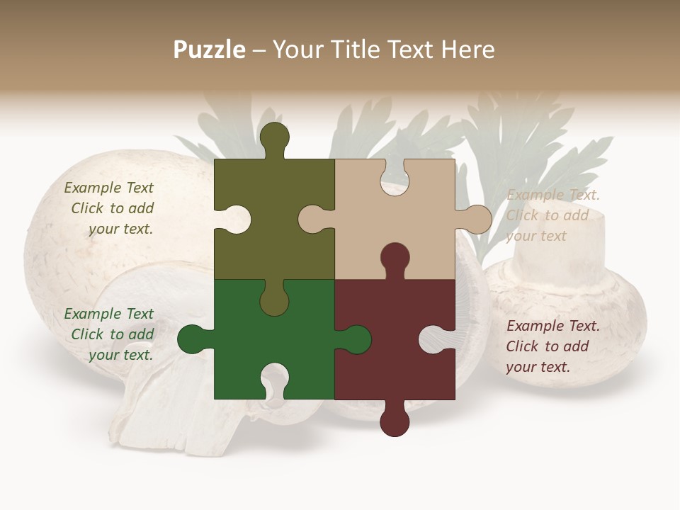 Isolated On White Brown Healthy Eating PowerPoint Template