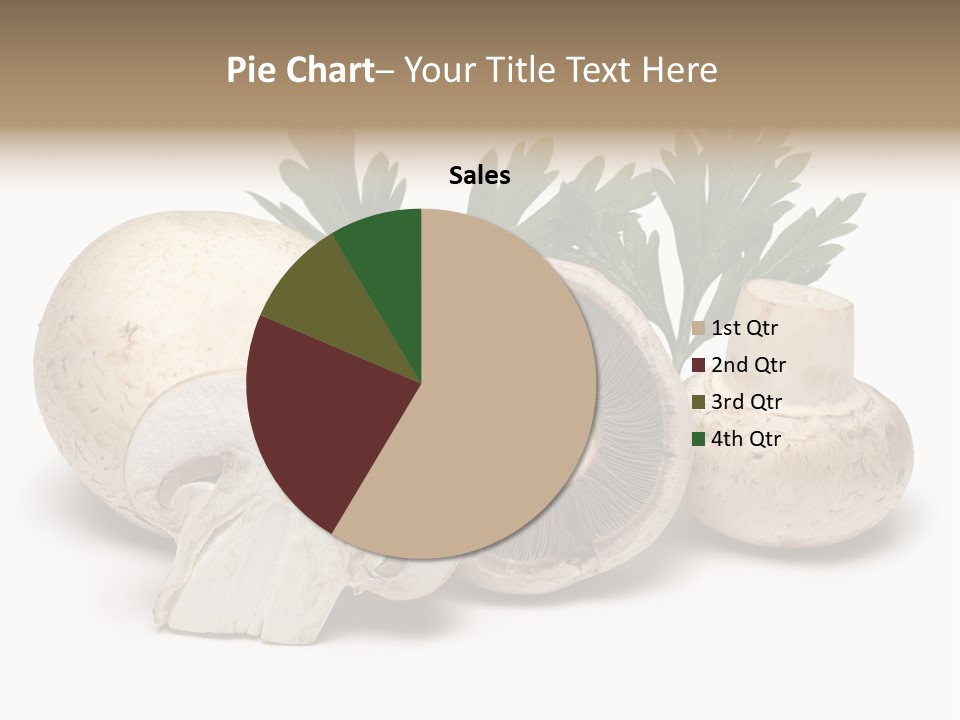 Isolated On White Brown Healthy Eating PowerPoint Template