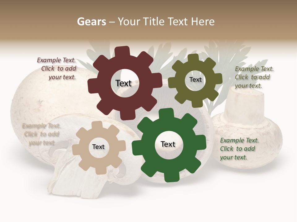 Isolated On White Brown Healthy Eating PowerPoint Template