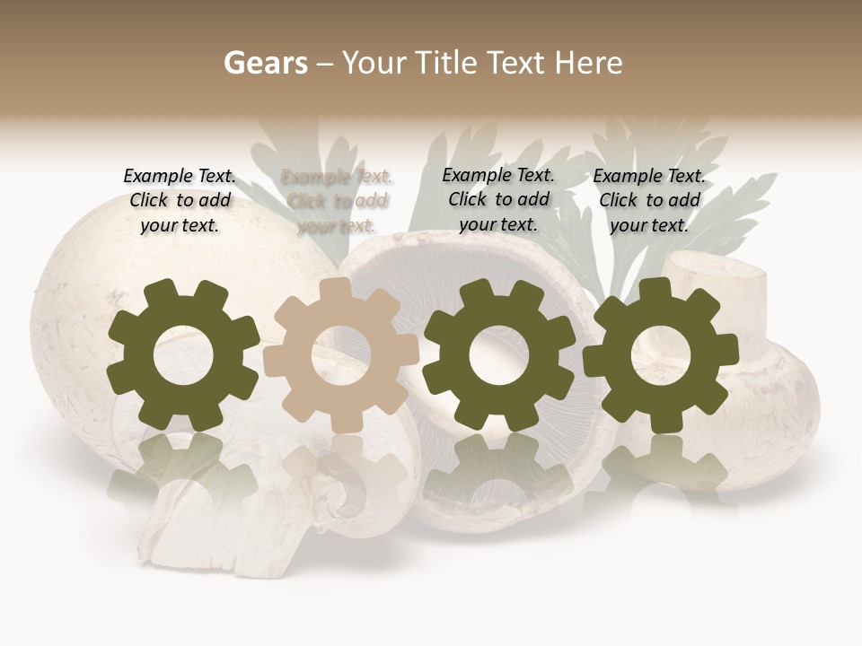 Isolated On White Brown Healthy Eating PowerPoint Template