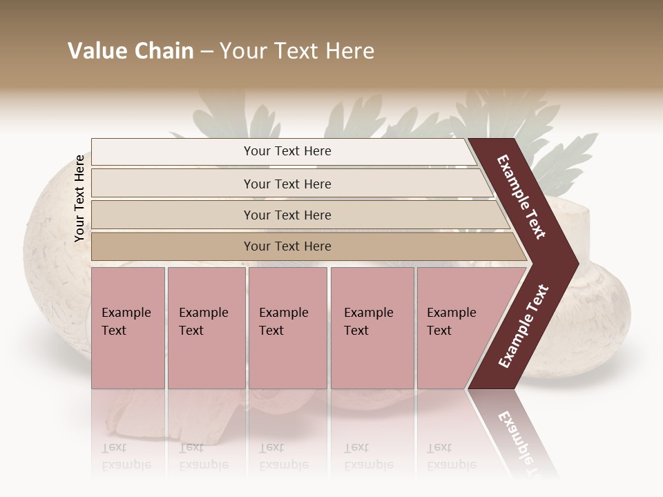 Isolated On White Brown Healthy Eating PowerPoint Template