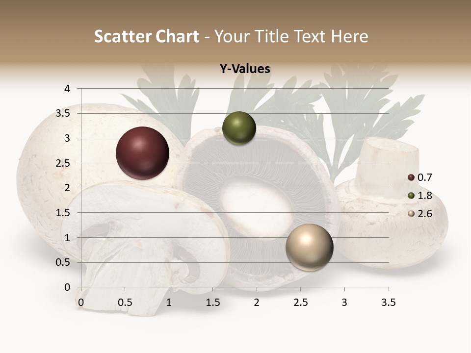 Isolated On White Brown Healthy Eating PowerPoint Template