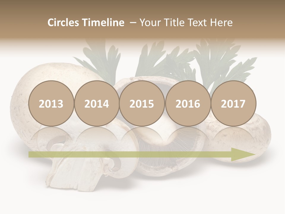 Isolated On White Brown Healthy Eating PowerPoint Template