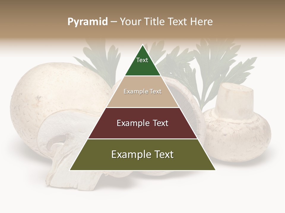 Isolated On White Brown Healthy Eating PowerPoint Template