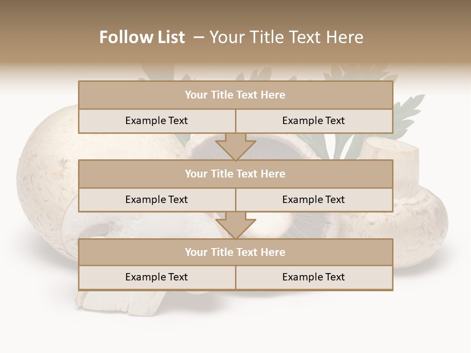 Isolated On White Brown Healthy Eating PowerPoint Template