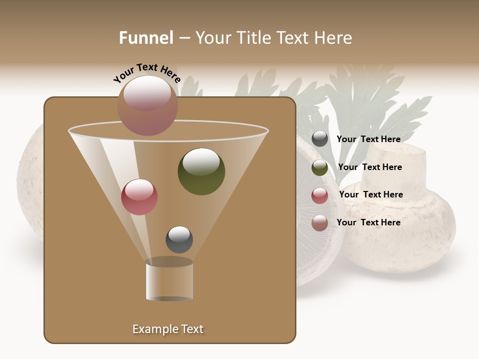 Isolated On White Brown Healthy Eating PowerPoint Template