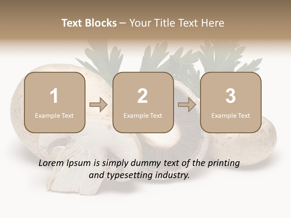 Isolated On White Brown Healthy Eating PowerPoint Template