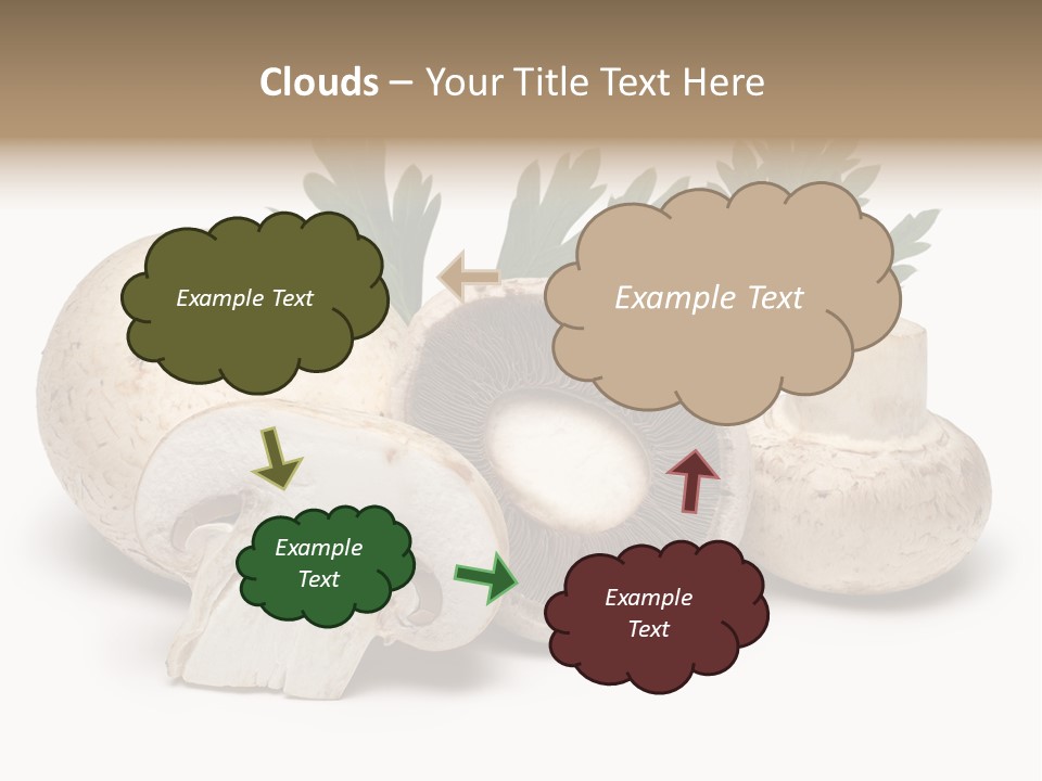 Isolated On White Brown Healthy Eating PowerPoint Template