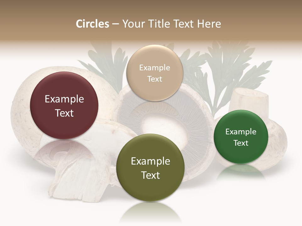 Isolated On White Brown Healthy Eating PowerPoint Template