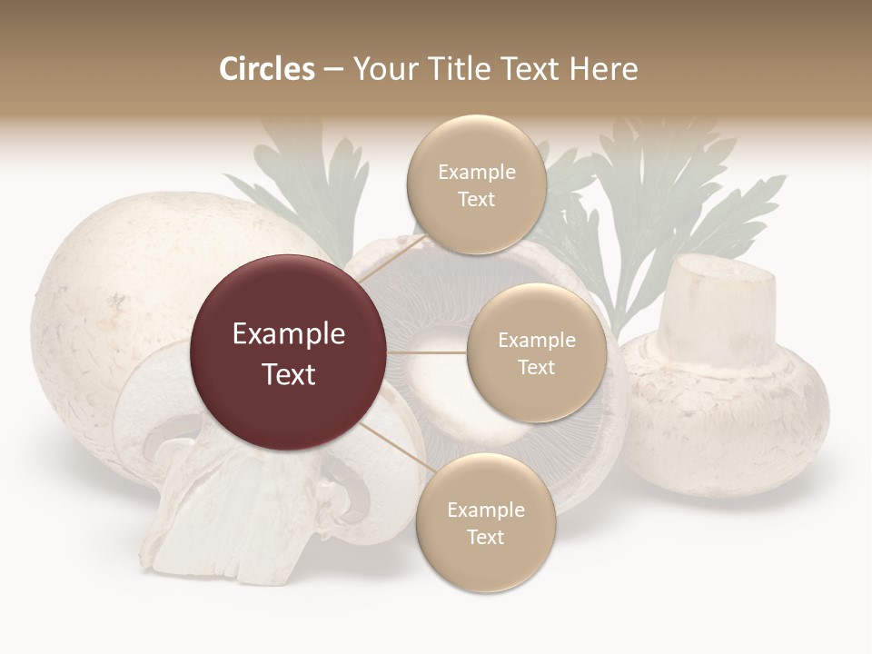 Isolated On White Brown Healthy Eating PowerPoint Template