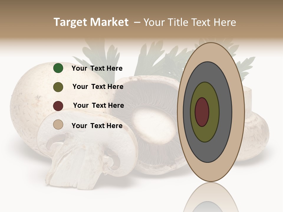 Isolated On White Brown Healthy Eating PowerPoint Template