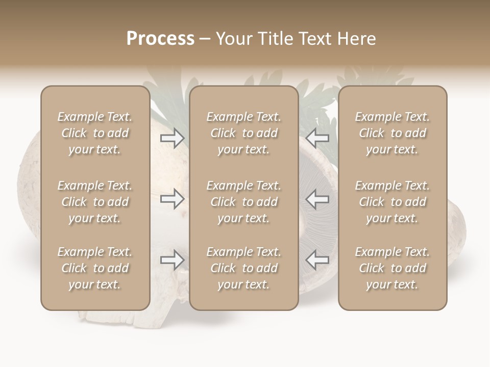 Isolated On White Brown Healthy Eating PowerPoint Template