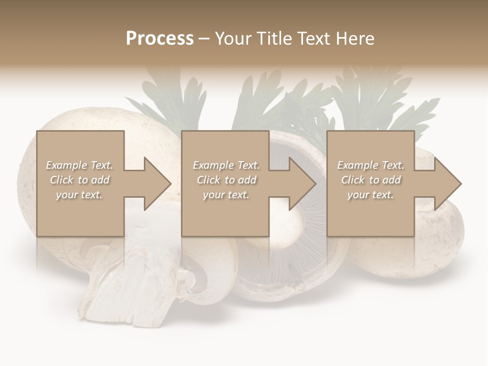 Isolated On White Brown Healthy Eating PowerPoint Template