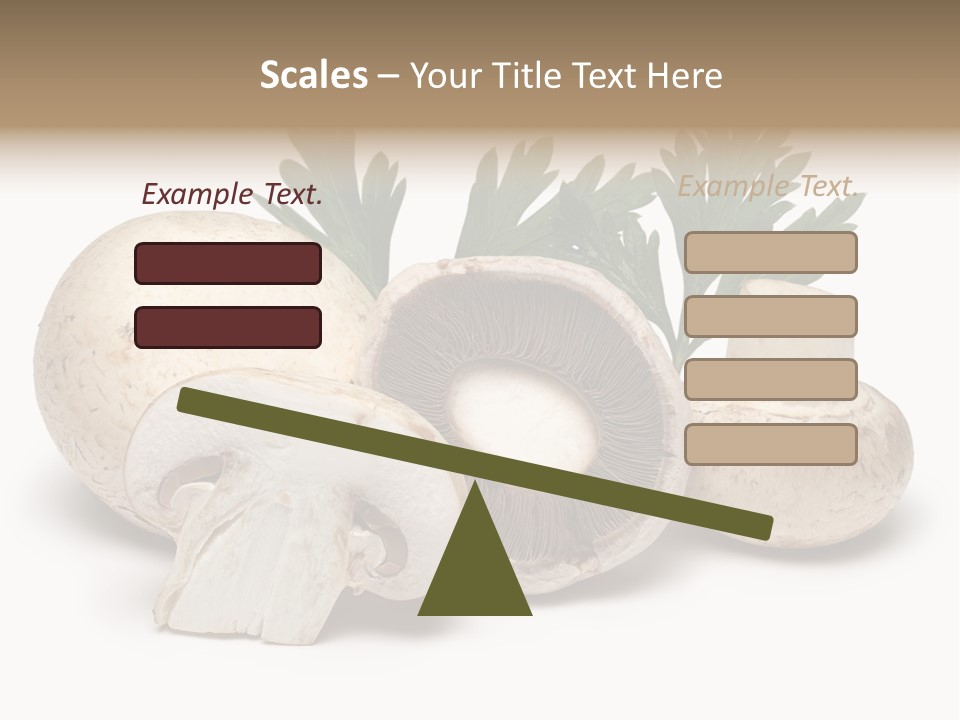 Isolated On White Brown Healthy Eating PowerPoint Template