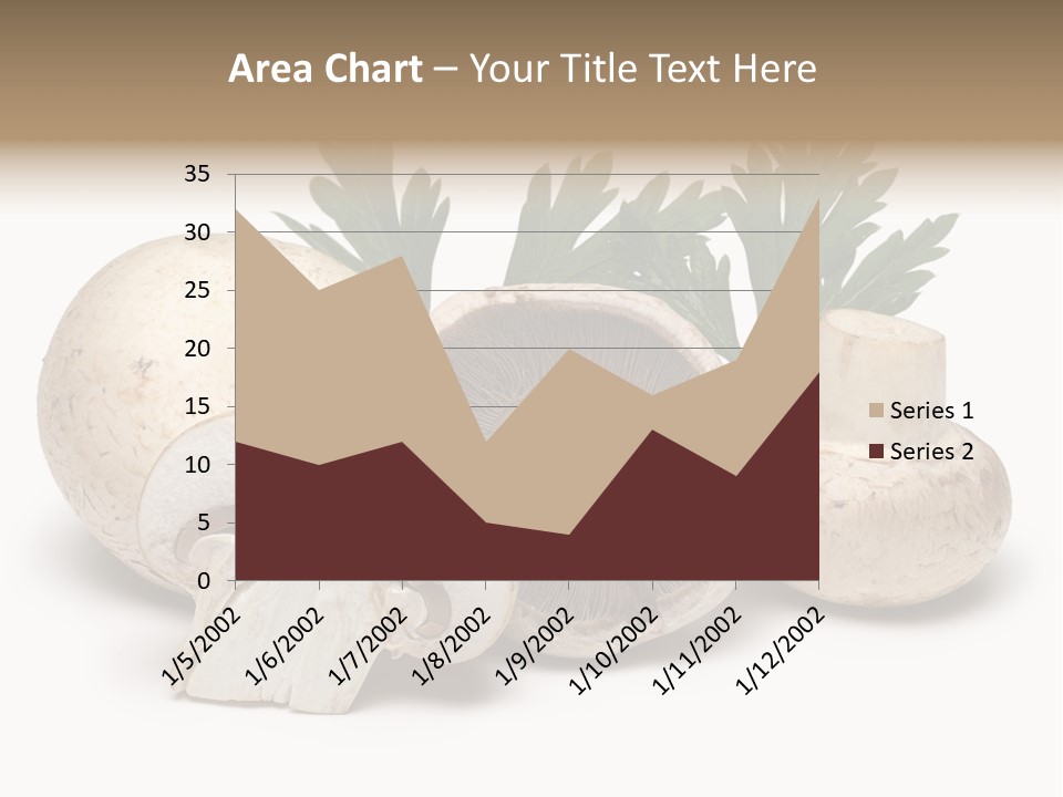 Isolated On White Brown Healthy Eating PowerPoint Template