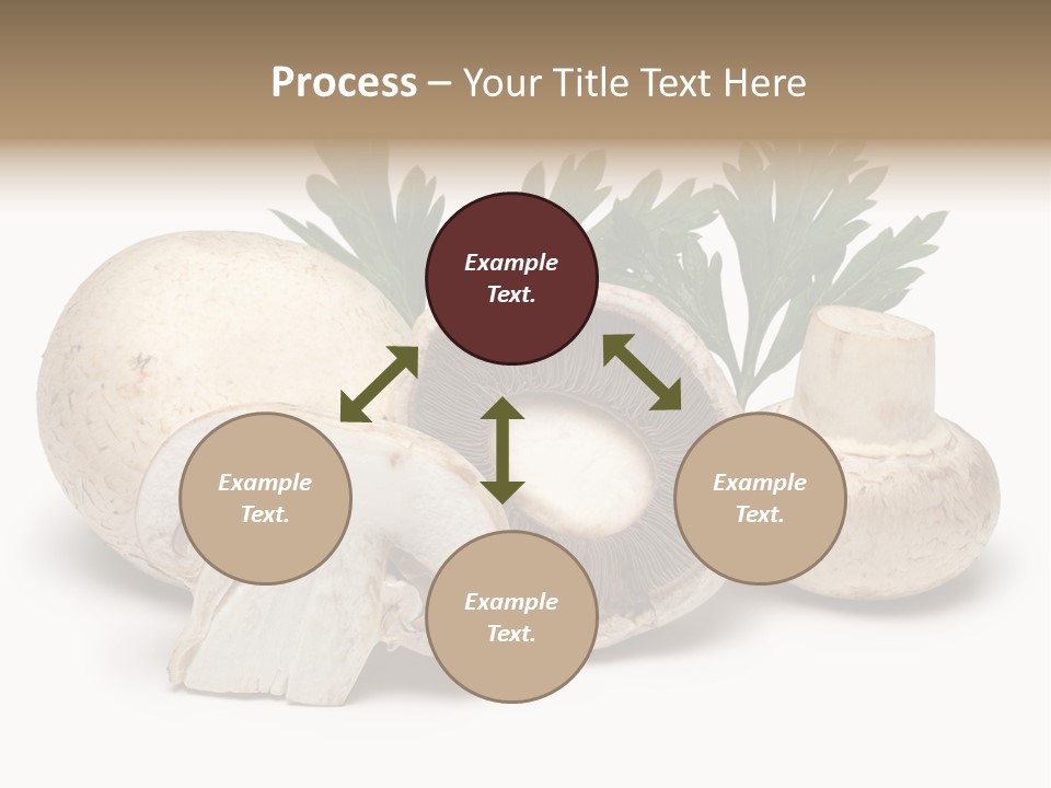 Isolated On White Brown Healthy Eating PowerPoint Template