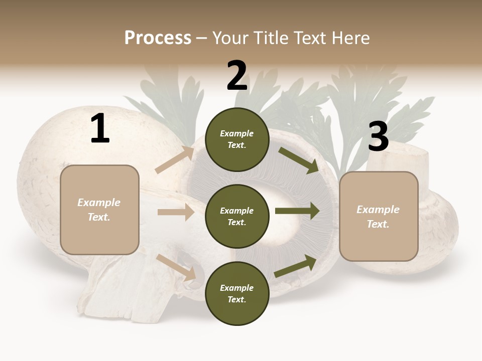 Isolated On White Brown Healthy Eating PowerPoint Template