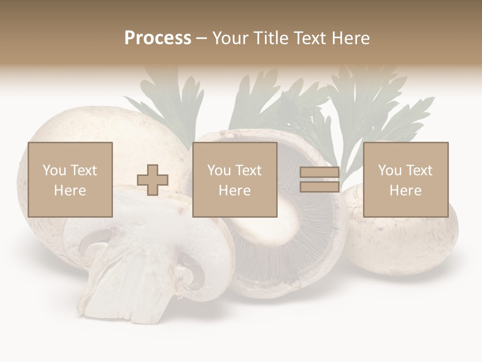 Isolated On White Brown Healthy Eating PowerPoint Template