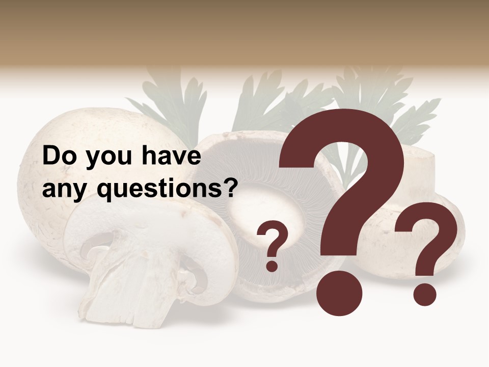 Isolated On White Brown Healthy Eating PowerPoint Template