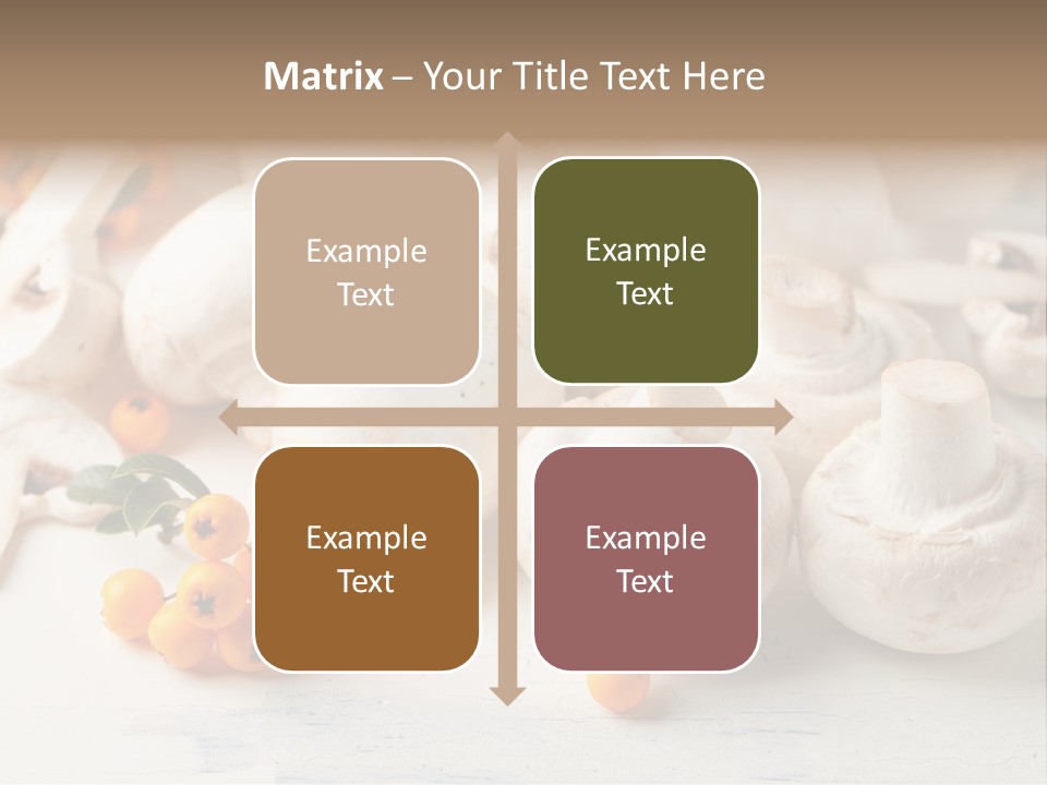 Raw Porcini Lifestyle PowerPoint Template