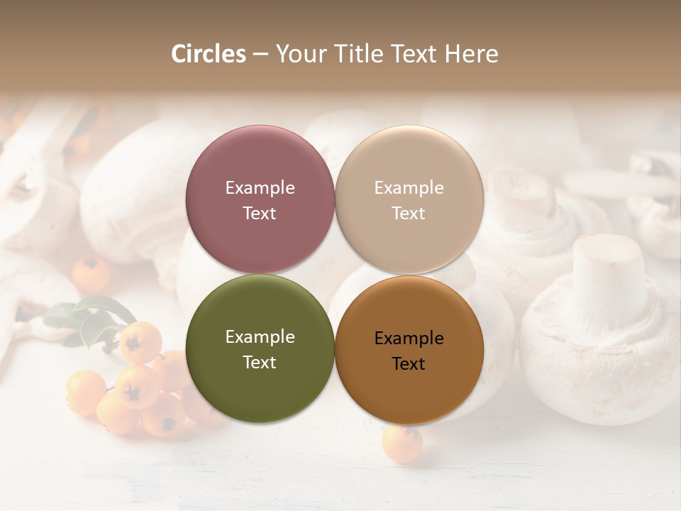 Raw Porcini Lifestyle PowerPoint Template
