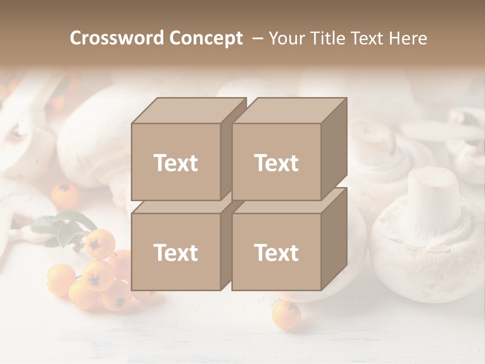 Raw Porcini Lifestyle PowerPoint Template