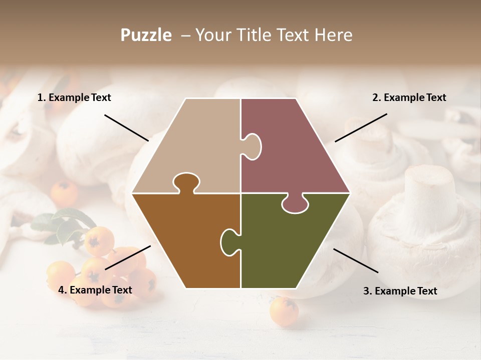 Raw Porcini Lifestyle PowerPoint Template