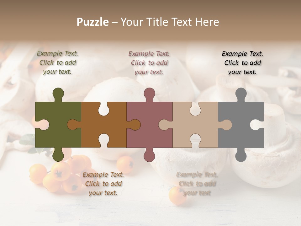 Raw Porcini Lifestyle PowerPoint Template
