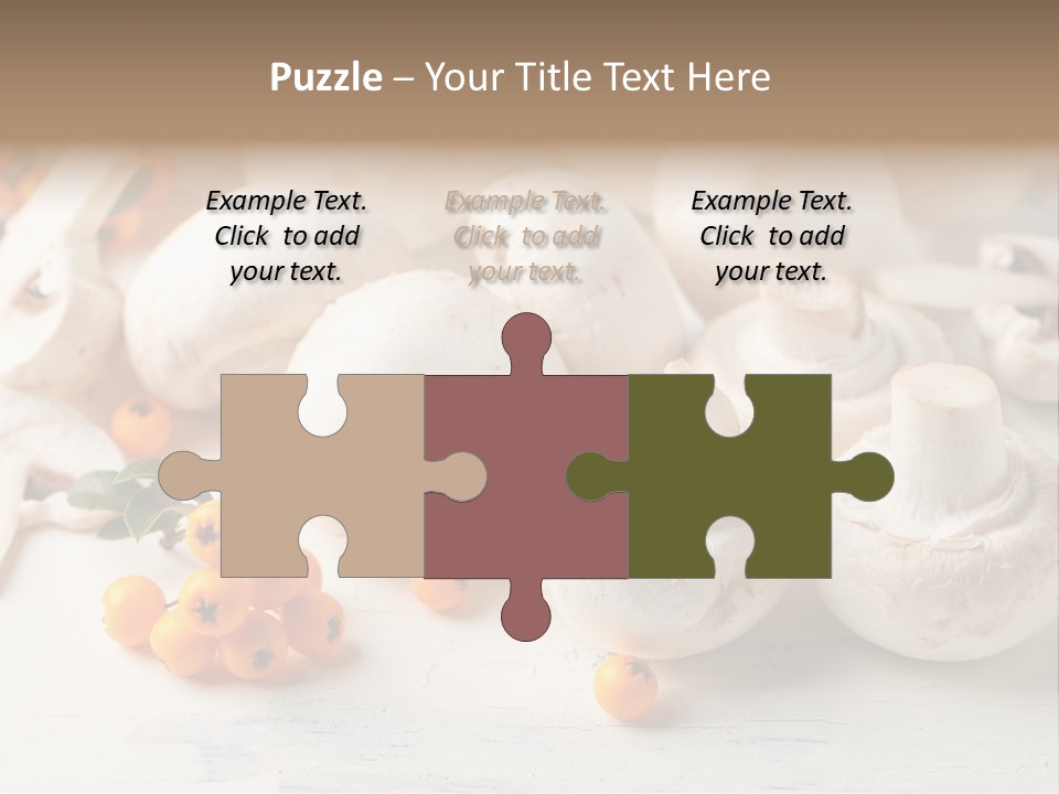 Raw Porcini Lifestyle PowerPoint Template
