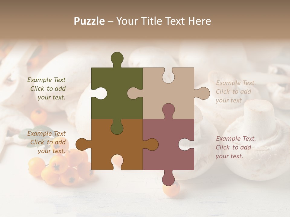 Raw Porcini Lifestyle PowerPoint Template