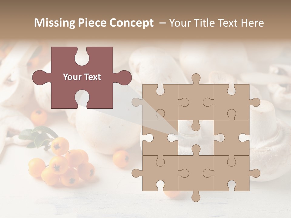 Raw Porcini Lifestyle PowerPoint Template