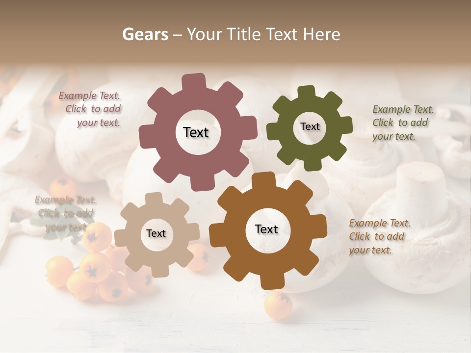 Raw Porcini Lifestyle PowerPoint Template