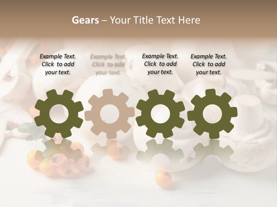 Raw Porcini Lifestyle PowerPoint Template