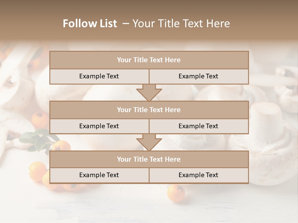 Raw Porcini Lifestyle PowerPoint Template