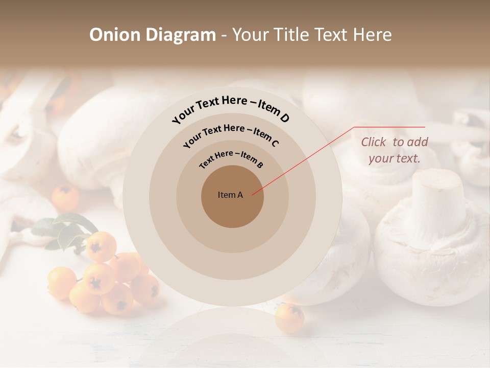 Raw Porcini Lifestyle PowerPoint Template