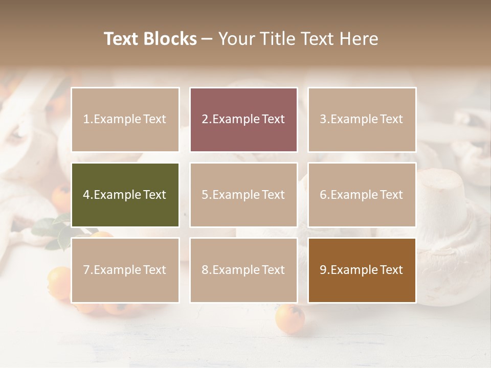 Raw Porcini Lifestyle PowerPoint Template