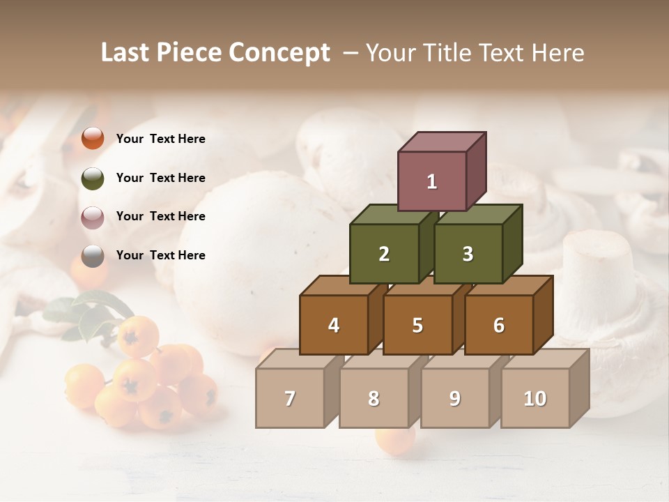 Raw Porcini Lifestyle PowerPoint Template