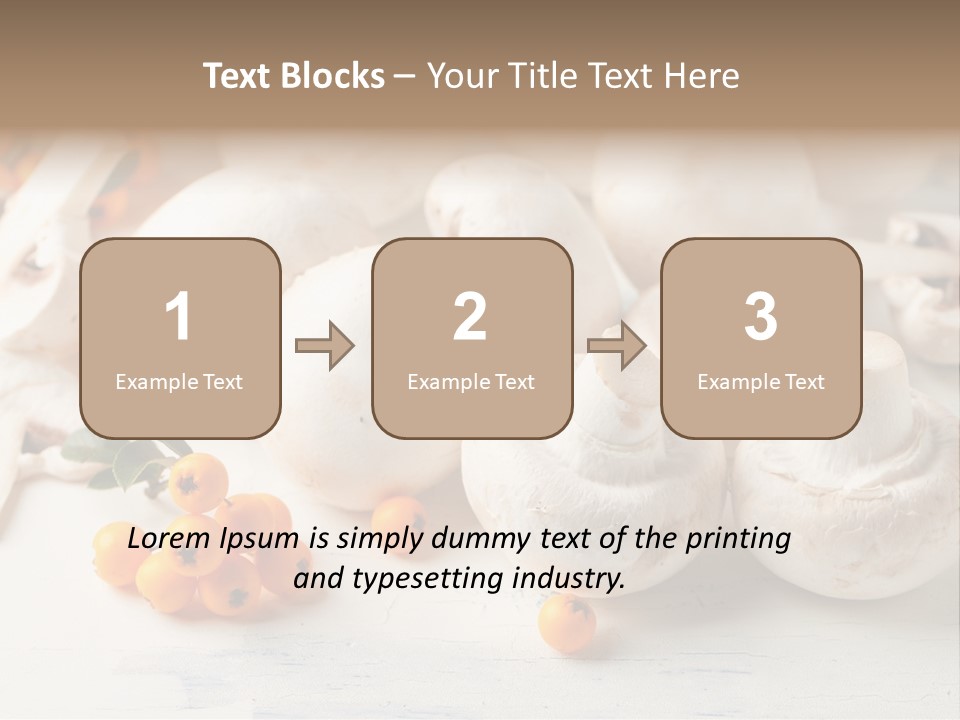 Raw Porcini Lifestyle PowerPoint Template