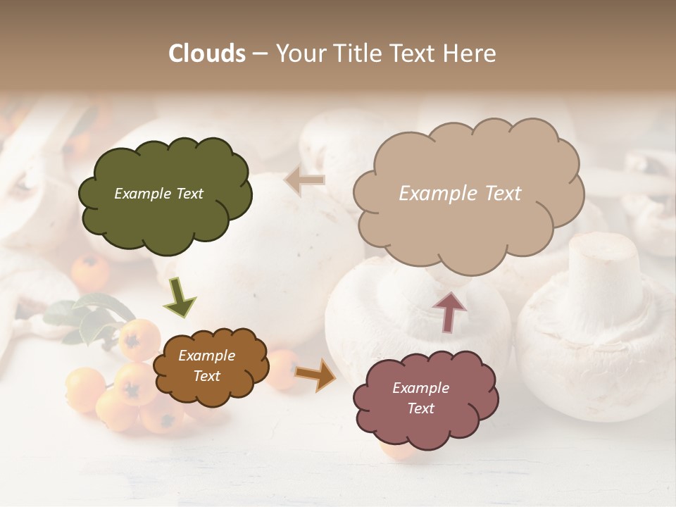 Raw Porcini Lifestyle PowerPoint Template