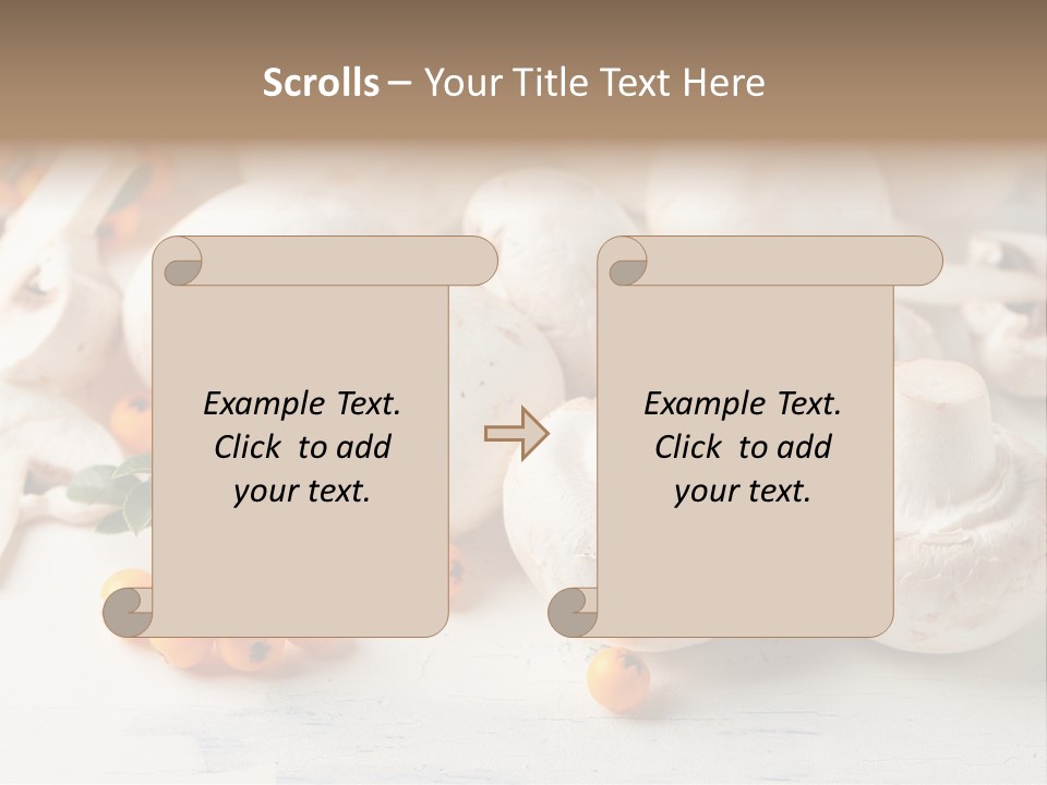 Raw Porcini Lifestyle PowerPoint Template