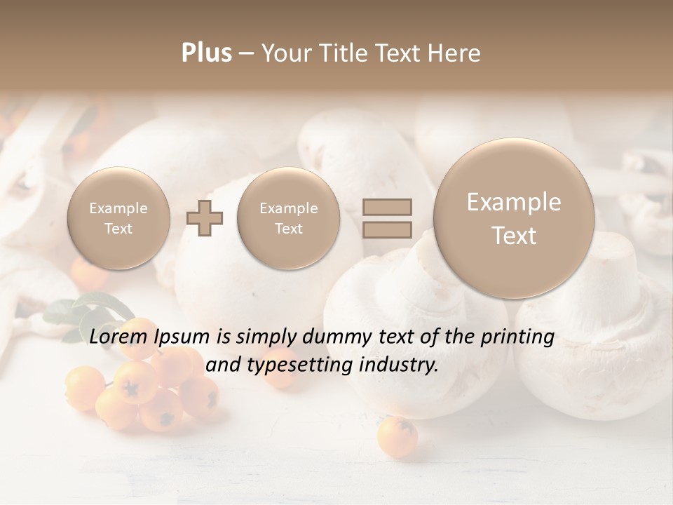 Raw Porcini Lifestyle PowerPoint Template