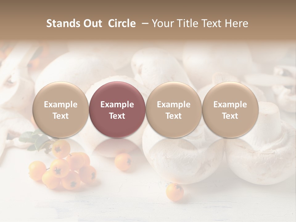 Raw Porcini Lifestyle PowerPoint Template