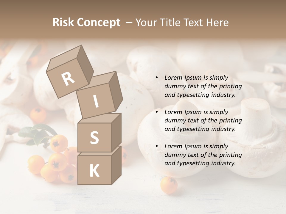 Raw Porcini Lifestyle PowerPoint Template